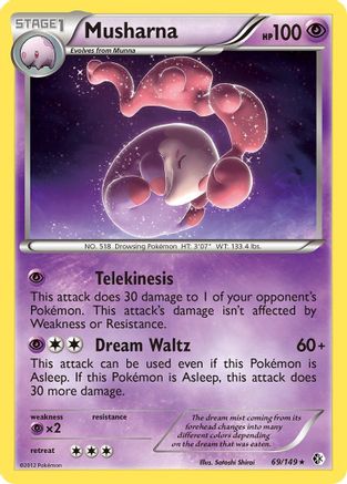 Musharna (069) - BC  - Rare - Reverse Holofoil