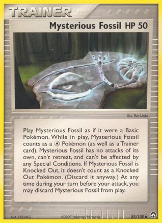 Mysterious Fossil (085) - PK  - Common - Reverse Holofoil