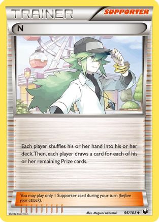 N (Supporter) (096/108) - DE  - Uncommon - Reverse Holofoil