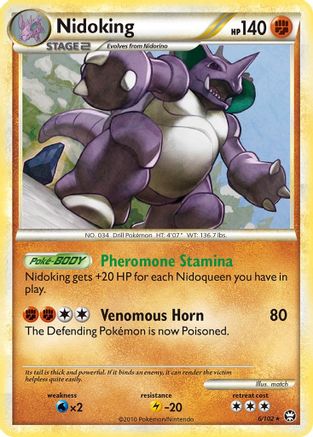 Nidoking (006/102) - T  - Holo Rare - Reverse Holofoil