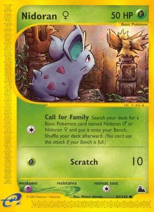 Nidoran F (81) (081) - S  - Common - Reverse Holofoil