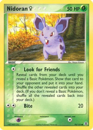 Nidoran F (070/112) - FL  - Common - Reverse Holofoil