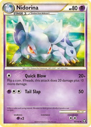 Nidorina (045/102) - T  - Uncommon - Reverse Holofoil