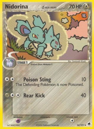 Nidorina (Delta Species) (034/101) - DF  - Uncommon