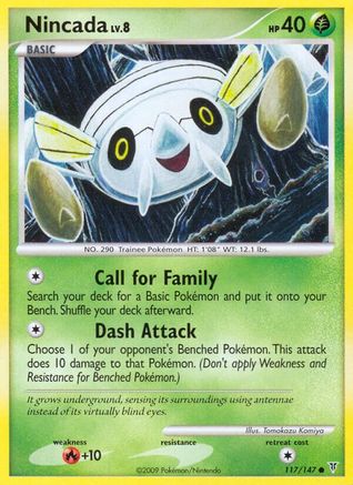 Nincada (117) - SV  - Common - Reverse Holofoil