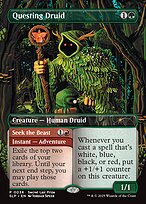 Questing Druid // Seek the Beast (SLP-038) - rare