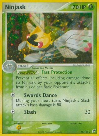 Ninjask (013) - D  - Holo Rare - Holofoil