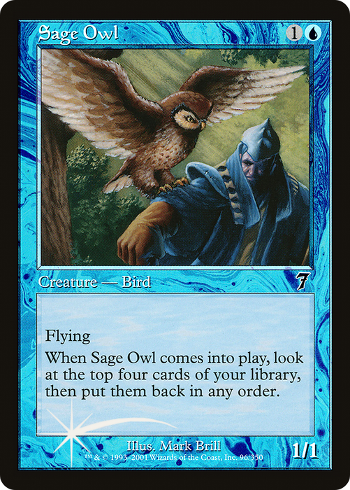 Sage Owl (7ED-96★) - common - Foil