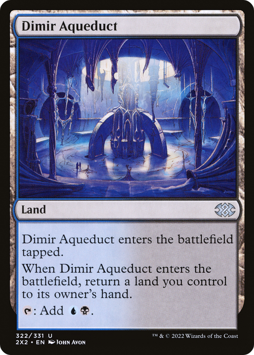 Dimir Aqueduct (2X2-322) - uncommon - Foil