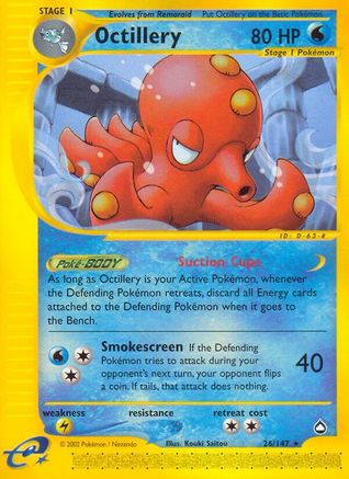 Octillery (026) - A  - Rare - Reverse Holofoil