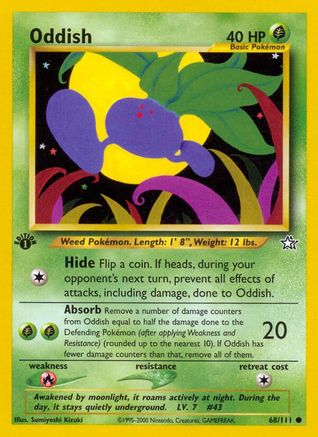 Oddish (068/111) - NG  - Common - 1st Edition