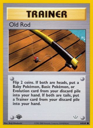 Old Rod (064/64) - NR  - Common - 1st Edition