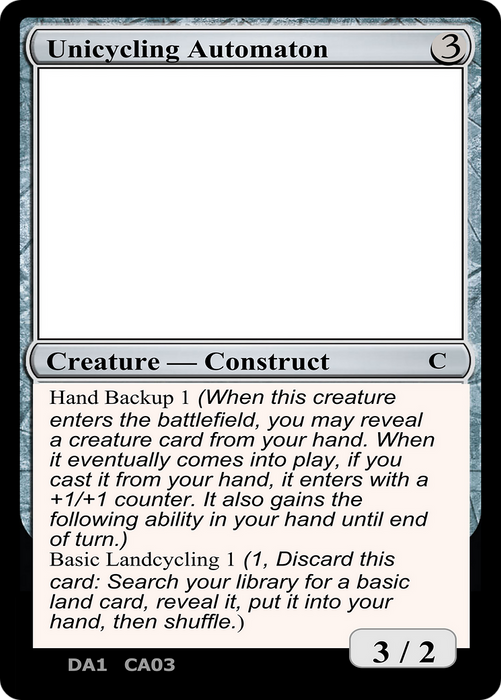 Unicycling Automaton (UNK-CA03) - common