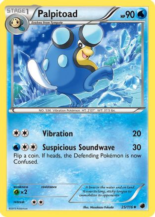 Palpitoad (025) - PF  - Uncommon - Reverse Holofoil