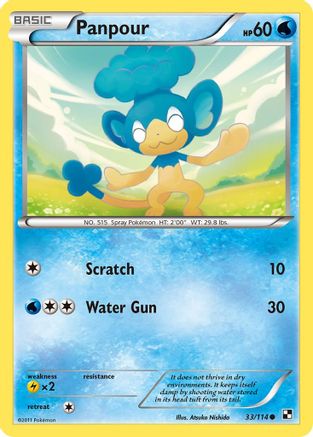 Panpour (033) - BAW  - Common - Reverse Holofoil