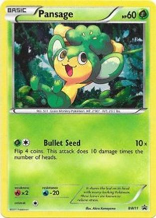 Pansage (BW11) - BAWP  - Promo - Holofoil