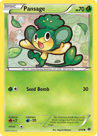 Pansage (006) - ND  - Common - Reverse Holofoil