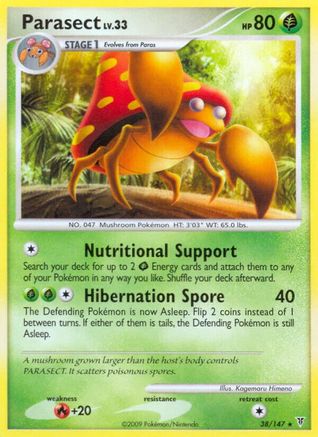 Parasect (038) - SV  - Rare - Reverse Holofoil