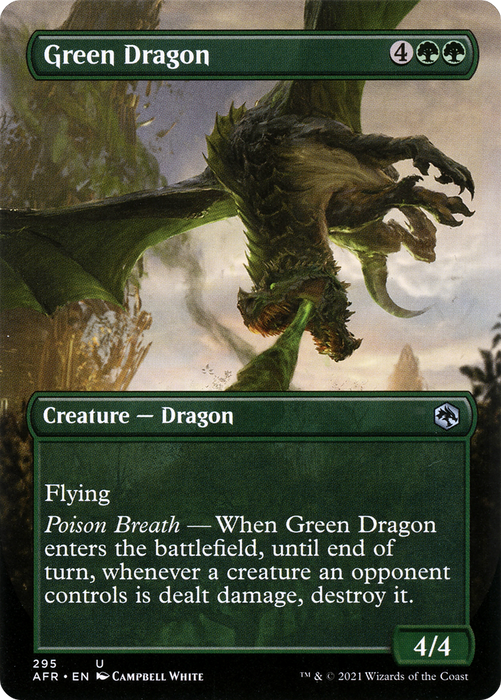 Green Dragon (AFR-295) - uncommon (Borderless) - Foil