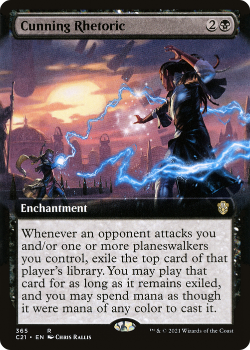 Cunning Rhetoric (C21-365) - rare: (Extended Art)