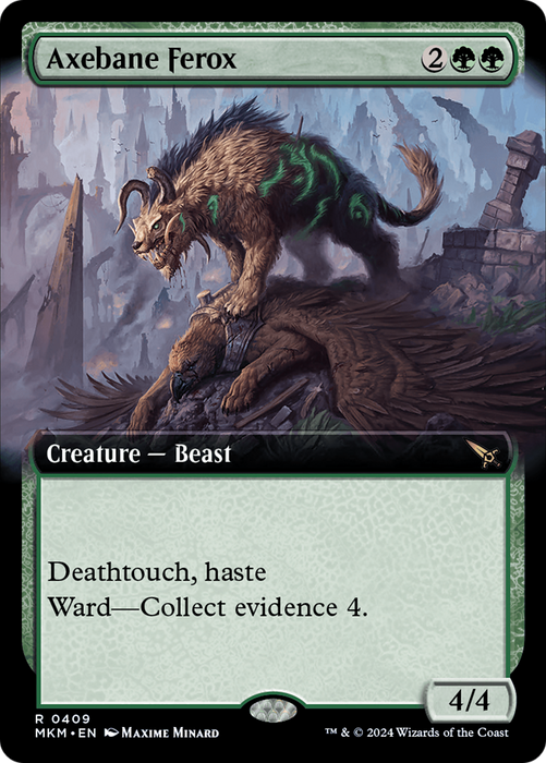 Axebane Ferox (MKM-409) - rare: (Extended Art) - Foil