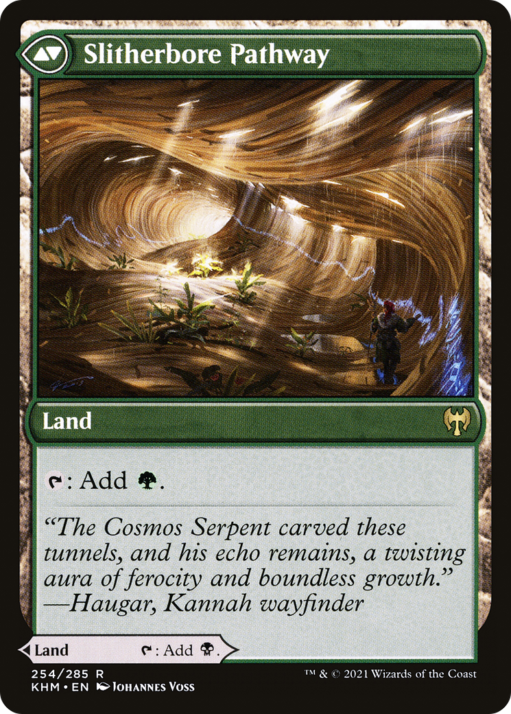 Darkbore Pathway // Slitherbore Pathway (KHM-254) - rare