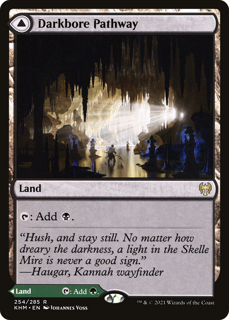 Darkbore Pathway // Slitherbore Pathway (KHM-254) - rare - Foil
