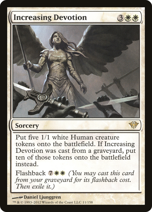 Increasing Devotion (DKA-011) - rare - Foil