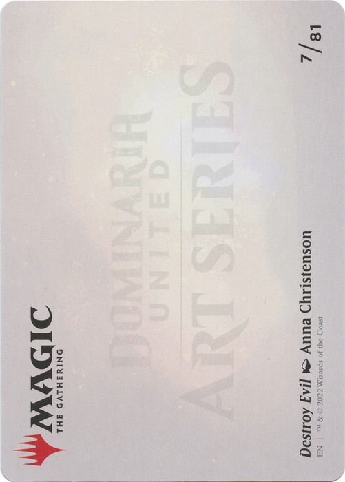 Destroy Evil // Destroy Evil (ADMU-007) - common (Borderless)