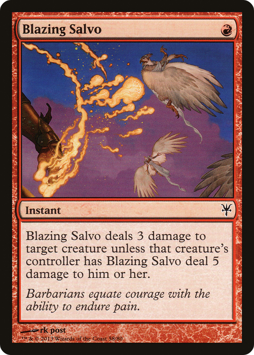 Blazing Salvo (DDK-058) - common