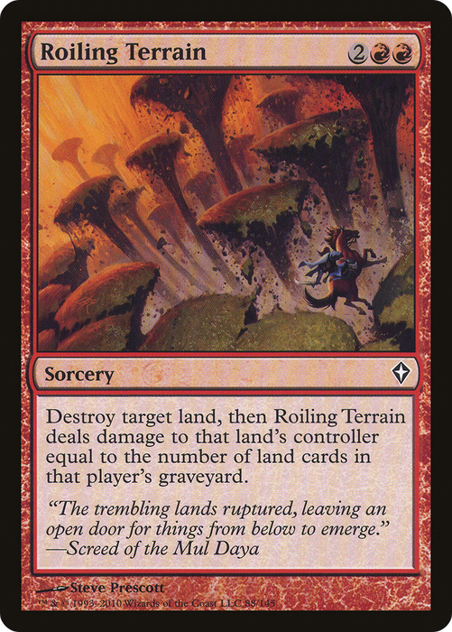 Roiling Terrain (WWK-088) - common - Foil