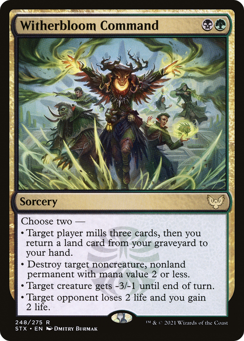 Witherbloom Command (STX-248) - rare - Foil
