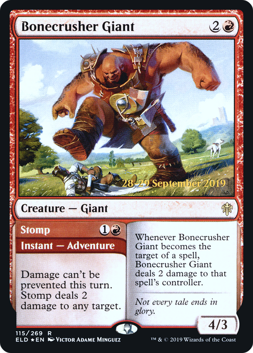 Bonecrusher Giant // Stomp (PRE-115S) - rare - Foil