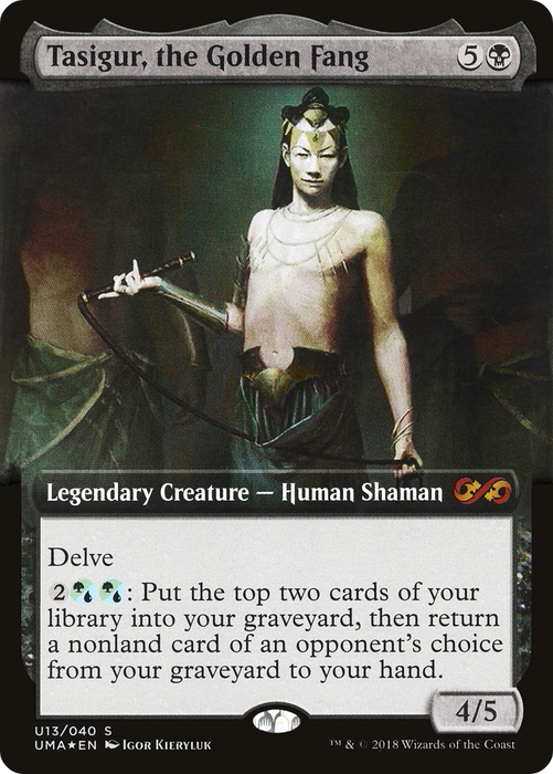 Tasigur, the Golden Fang (UMA:BT-U13) - mythic: (Extended Art) - Foil
