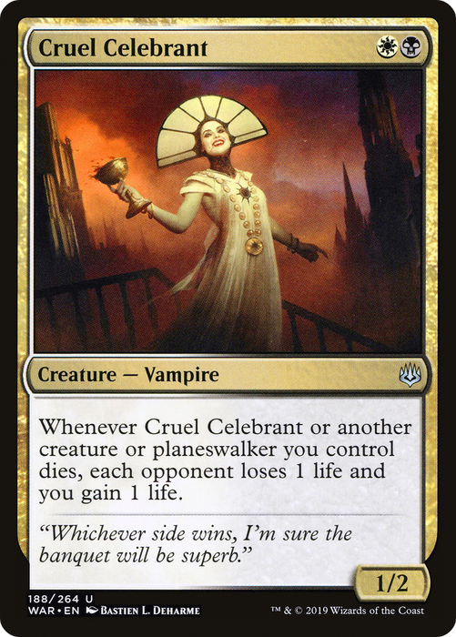 Cruel Celebrant (WAR-188) - uncommon - Foil