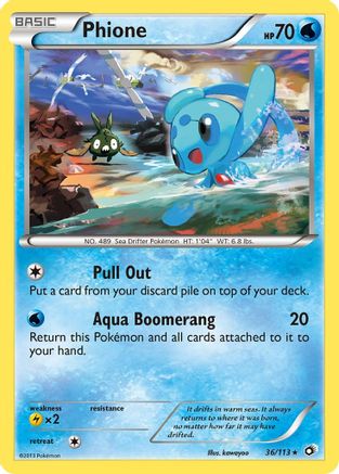 Phione (036/113) - LT  - Rare - Reverse Holofoil