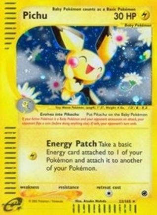 Pichu (22) (022) - E  - Holo Rare - Reverse Holofoil