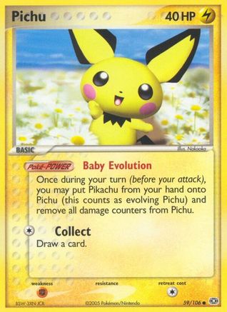 Pichu (059/106) - E  - Common - Reverse Holofoil