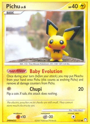 Pichu (093/123) - MT  - Common - Reverse Holofoil