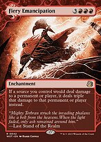 Fiery Emancipation (WOT-042) - rare: (Showcase) (Borderless)