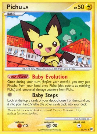 Pichu (025/99) - A  - Rare - Reverse Holofoil