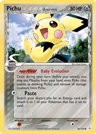 Pichu (Delta Species) (076/110) - HP  - Common - Reverse Holofoil