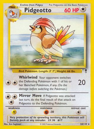 Pidgeotto (034) - LC  - Rare