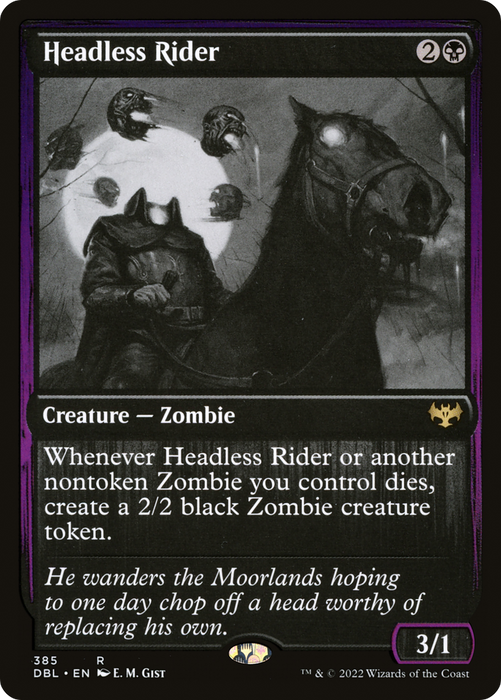 Headless Rider (DBL-385) - rare - Foil