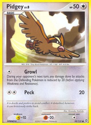 Pidgey (099/132) - SW  - Common - Reverse Holofoil