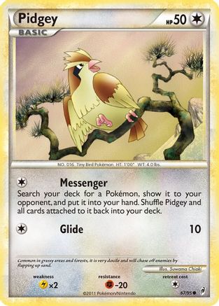 Pidgey (067/95) - COL  - Common - Reverse Holofoil
