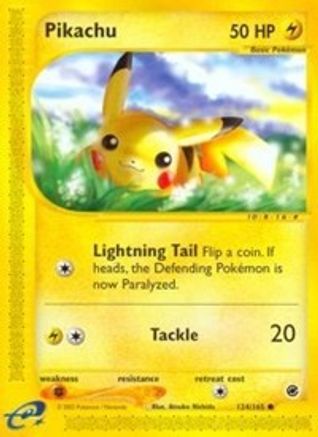 Pikachu (124/165) - E  - Common