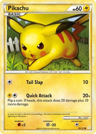 Pikachu (078/123) - HS  - Common