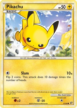 Pikachu (061/90) - U  - Common