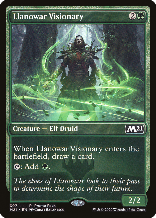 Llanowar Visionary (PPM21-397) - common - Foil